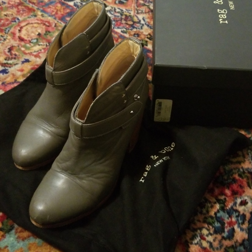 Rag and Bone Harrow Bootie Taupe 37.5